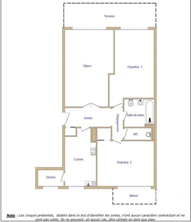 Appartement F3 à vendre - 3 pièces - 72.01 m2 - NICE - 06 - PROVENCE-ALPES-COTE-D-AZUR - Century 21 Cbs Immobilier