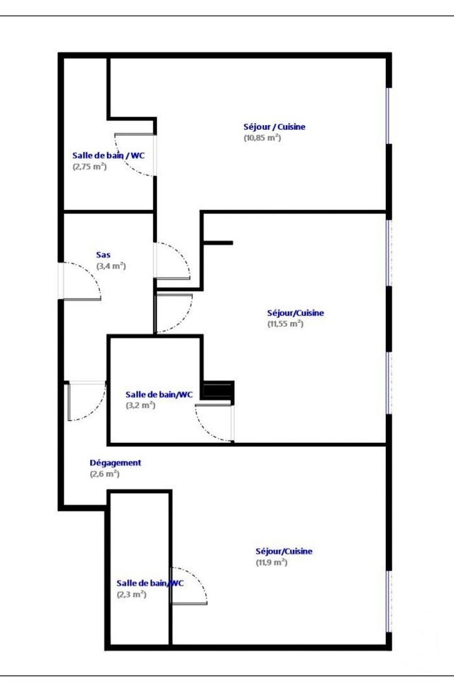 Appartement F1 à vendre - 1 pièce - 48.55 m2 - NICE - 06 - PROVENCE-ALPES-COTE-D-AZUR - Century 21 Cbs Immobilier