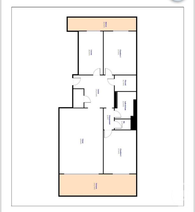 Appartement F3 à vendre - 3 pièces - 77.0 m2 - NICE - 06 - PROVENCE-ALPES-COTE-D-AZUR - Century 21 Cbs Immobilier