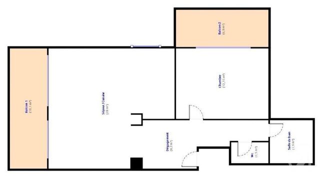 Appartement F2 à vendre - 2 pièces - 54.18 m2 - CANNES - 06 - PROVENCE-ALPES-COTE-D-AZUR - Century 21 Cbs Immobilier