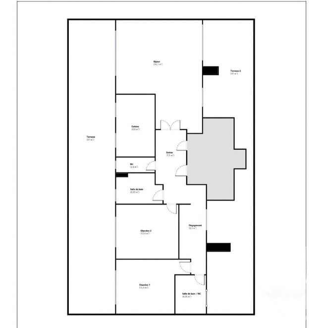 Appartement F3 à louer - 3 pièces - 99.0 m2 - NICE - 06 - PROVENCE-ALPES-COTE-D-AZUR - Century 21 Cbs Immobilier