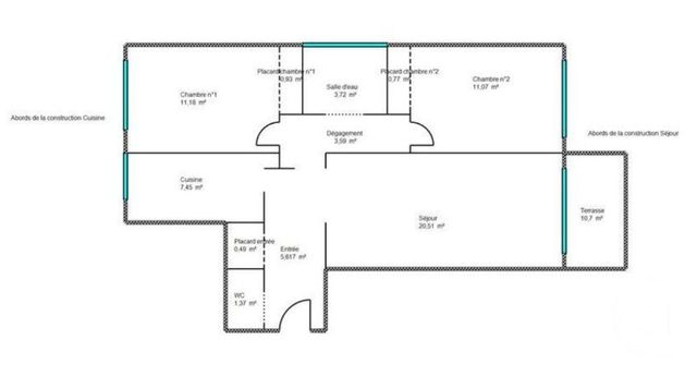 Appartement F3 à vendre - 3 pièces - 67.0 m2 - CAGNES SUR MER - 06 - PROVENCE-ALPES-COTE-D-AZUR - Century 21 Cbs Immobilier