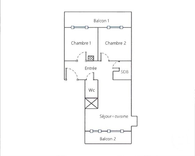 Appartement F3 à vendre - 3 pièces - 51.11 m2 - NICE - 06 - PROVENCE-ALPES-COTE-D-AZUR - Century 21 Cbs Immobilier
