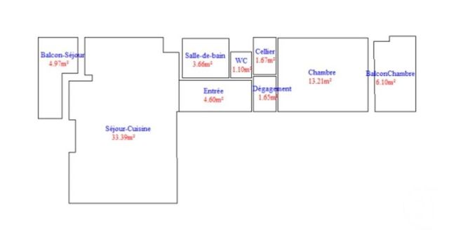 Appartement F2 à vendre - 2 pièces - 59.28 m2 - CAGNES SUR MER - 06 - PROVENCE-ALPES-COTE-D-AZUR - Century 21 Cbs Immobilier